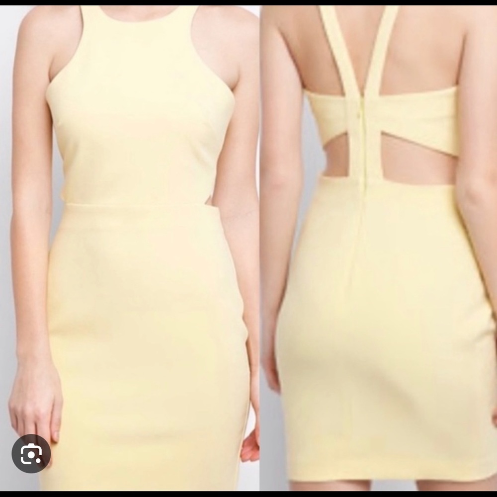 Likely cutout yellow dress